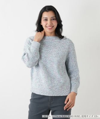 ＜Leilian plus house (Women/大きいサイズ)＞セーター【Ｌｅｉｌｉａｎ　ＷＨＩＴＥ　ＬＡＢＥＬ】