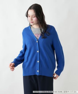 ＜Leilian plus house (Women/大きいサイズ)＞カーディガン【Ｌｅｉｌｉａｎ　ＷＨＩＴＥ　ＬＡＢＥＬ】