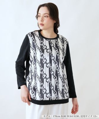 ＜Leilian plus house (Women/大きいサイズ)＞セーター【ＲＯＣＨＡＳ　Ｐｒｅｍｉｅｒｅ】