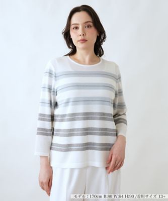 ＜Leilian plus house (Women/大きいサイズ)＞セーター【ＲＯＣＨＡＳ　Ｐｒｅｍｉｅｒｅ】