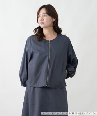 ＜Leilian plus house (Women/大きいサイズ)＞ブルゾン【ＢＯＵＲＧＥ】