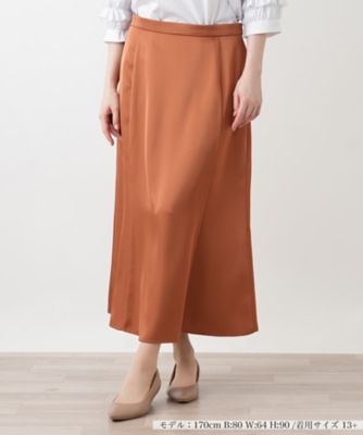 ＜Leilian plus house (Women/大きいサイズ)＞パネルフレアスカート【ＢＯＵＲＧＥ】