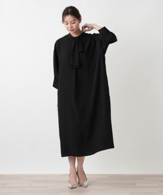 アシンメトリードレープワンピース【BOURGE】 | Leilian plus