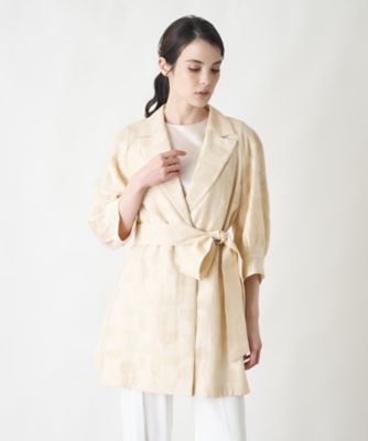 ＜Leilian plus house (Women/大きいサイズ)＞ジャカードライトコート【ＲＯＣＨＡＳ　Ｐｒｅｍｉｅｒｅ】