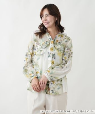 ＜Leilian plus house (Women/大きいサイズ)＞ブラウス【ＲＯＣＨＡＳ　Ｐｒｅｍｉｅｒｅ】
