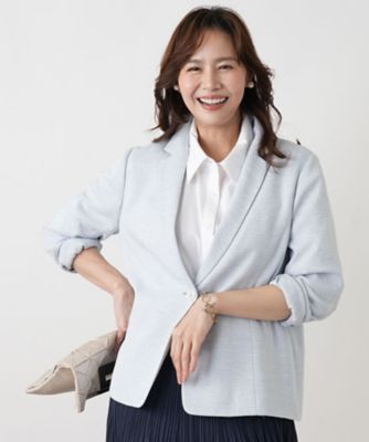 ＜Leilian plus house (Women/大きいサイズ)＞杢調テーラードジャケット