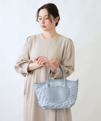 ジオメトリック柄ウェーブカットトート【VISONA】 | Leilian