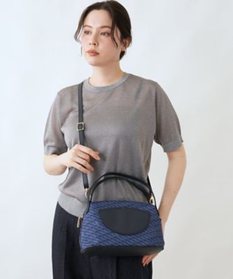 ジオメトリック柄ドームショルダーバッグ【VISONA】 | Leilian