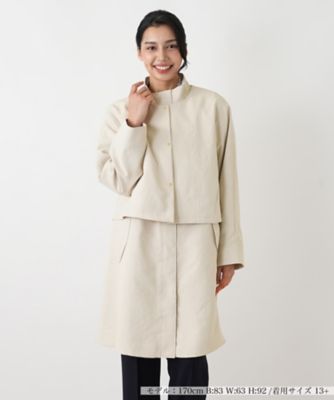 ＜Leilian plus house (Women/大きいサイズ)＞３ＷＡＹコート【Ｒｉｃｈ　１－ｍｉｌｅ】【２６年３月カタログ】