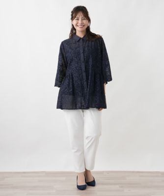 美品♡LEONARD♡チュニック プッチ エトロ スーパービューティー レリアン カットワークレースチュニック | Leilian plus house (Women/大きい