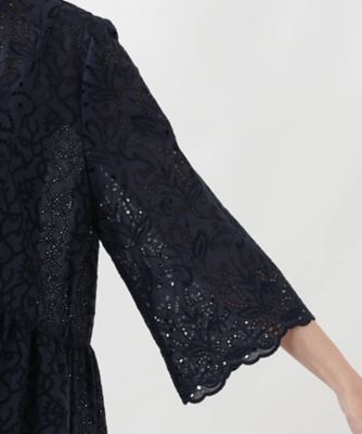 カットワークレースチュニック | Leilian plus house (Women/大きい