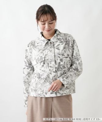 ＜Leilian plus house (Women/大きいサイズ)＞サッカー地ショールジャケット【Ｒｉｃｈ　１－ｍｉｌｅ】【２６年３月カタログ】
