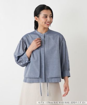 ＜Leilian plus house (Women/大きいサイズ)＞ドローストリングレイヤードブラウス【プラス企画】