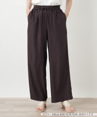 ＜Leilian plus house (Women/大きいサイズ)＞イージーワイドパンツ【２０２６＿４月カタログ】