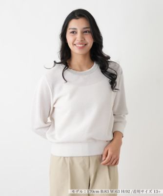 ＜Leilian plus house (Women/大きいサイズ)＞ラメメッシュ編みセーター【Ｒｉｃｈ　１－ｍｉｌｅ】【２６年２月カタログ】