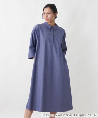＜Leilian plus house (Women/大きいサイズ)＞スリットカフスシャツワンピース【プラス企画】