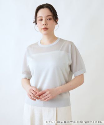 ＜Leilian plus house (Women/大きいサイズ)＞セーター【ＢＯＵＲＧＥ】