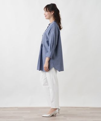 刺繍デザインチュニックブラウス | Leilian plus house (Women/大きい
