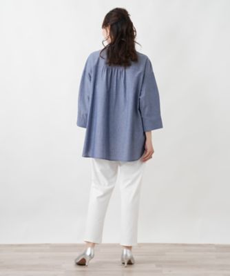 刺繍デザインチュニックブラウス | Leilian plus house (Women/大きい