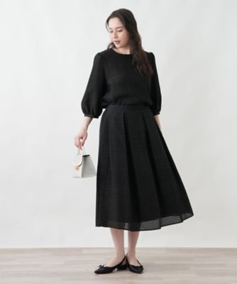 大きいサイズ　レリアン スカート　ヒョウ柄　13号プラス　総ゴム スカート | Leilian plus house (Women/大きいサイズ)/レリアン プラス