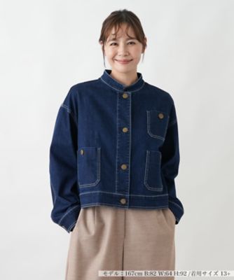 ＜Leilian plus house (Women/大きいサイズ)＞デニムジャケット【Ｌ　ＪＥＡＮＳ】【２６年３月カタログ】
