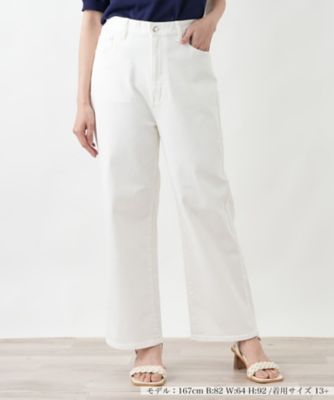 ＜Leilian plus house (Women/大きいサイズ)＞ストレートデニムパンツ【Ｌ　ＪＥＡＮＳ】【２６年３月カタログ】