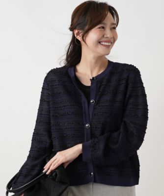 ＜Leilian plus house (Women/大きいサイズ)＞ファンシーニットカーディガン【セレモニー】