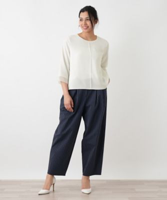 店頭人気】シフォン袖カットソー | Leilian plus house (Women/大きい