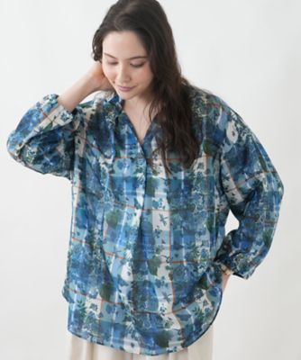 ＜Leilian plus house (Women/大きいサイズ)＞フラワープリントブラウス
