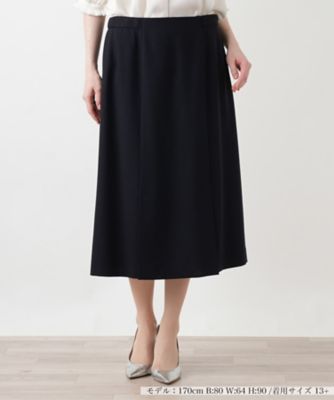 ＜Leilian plus house (Women/大きいサイズ)＞パネルフレアスカート【ＢＯＵＲＧＥ】