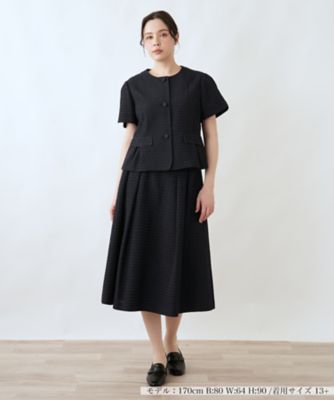 ＜Leilian plus house (Women/大きいサイズ)＞一枚着スーツ【ＢＯＵＲＧＥ】