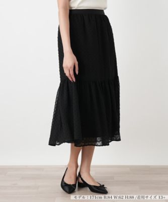 ＜Leilian plus house (Women/大きいサイズ)＞フレアスカート【ＢＯＵＲＧＥ】