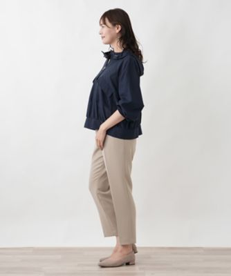 美品 ✨定価5.3万23区 R アール☆ジップアップフーデッドブルゾン25SS フーデッドジップブルゾン【MUSE BY ROCHAS