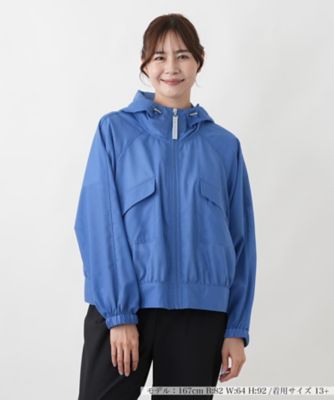 美品 ✨定価5.3万23区 R アール☆ジップアップフーデッドブルゾン25SS フーデッドジップブルゾン【MUSE BY ROCHAS