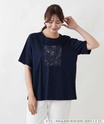 ＜Leilian plus house (Women/大きいサイズ)＞カットソー【ＭＵＳＥ　ＢＹ　ＲＯＣＨＡＳ　Ｐｒｅｍｉｅｒｅ】