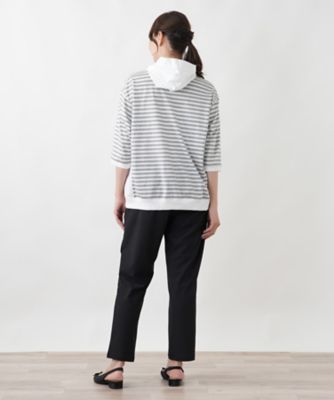 ボーダー切り替えパーカー【MUSE BY ROCHAS