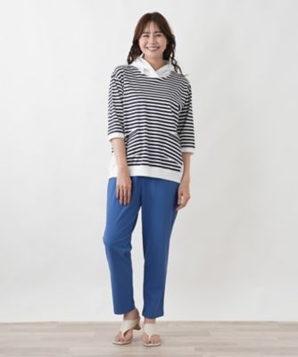 ボーダー切り替えパーカー【MUSE BY ROCHAS