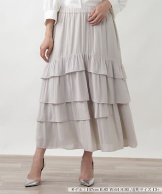 ＜Leilian plus house (Women/大きいサイズ)＞スカート【ＢＯＵＲＧＥ】