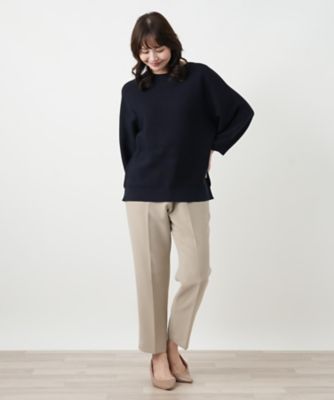 ドルマンスリーブニットプルオーバー【Leilian WHITE