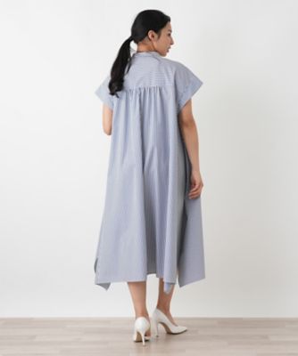 ストライプシャツワンピース | Leilian plus house (Women/大きい
