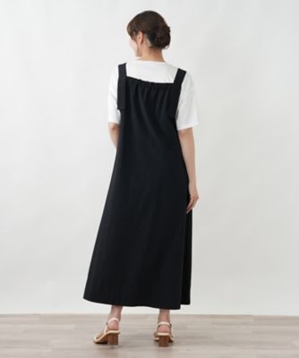 はっ水】ギャザーサロペットワンピース【プラス企画】 | Leilian plus