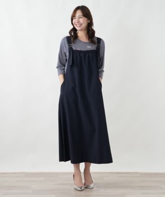 はっ水】ギャザーサロペットワンピース【プラス企画】 | Leilian plus