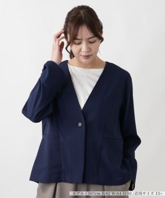 ＜Leilian plus house (Women/大きいサイズ)＞ジャケット【ＢＯＵＲＧＥ】