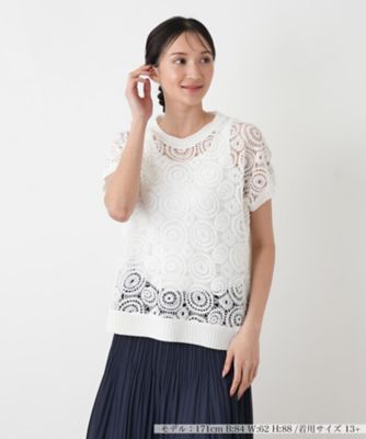＜Leilian plus house (Women/大きいサイズ)＞セーター【ＴＲＩＣＯＴ　ＰＥＲＵＧＩＡ】