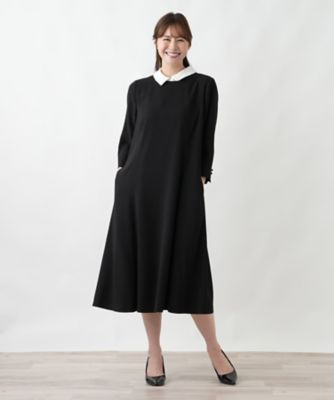 イタリア製 ハンサム燕尾シルエット たっぷりフリル襟ロングシャツ dahl'ia ｜ダリア ｜ フロントフリル ロング ブラウス｜DBL-286CH｜小