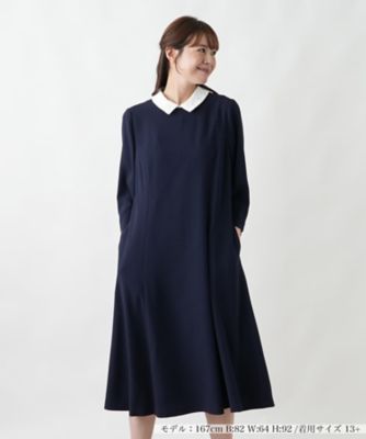 ＜Leilian plus house (Women/大きいサイズ)＞レースコンビ付け襟【Ｌｅｉｌｉａｎ　ＷＨＩＴＥ　ＬＡＢＥＬ】
