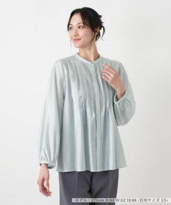 ＜Leilian plus house (Women/大きいサイズ)＞ブラウス【Ｌｅｉｌｉａｎ　ＷＨＩＴＥ　ＬＡＢＥＬ】
