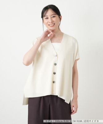 ＜Leilian plus house (Women/大きいサイズ)＞ニットジレ【２０２６＿４月カタログ】