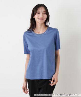 ＜Leilian plus house (Women/大きいサイズ)＞カットソー【Ｌｅｉｌｉａｎ　ＷＨＩＴＥ　ＬＡＢＥＬ】