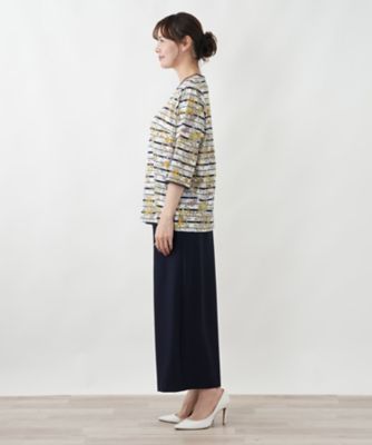 フラワーボーダープルオーバー【Leilian WHITE LABEL